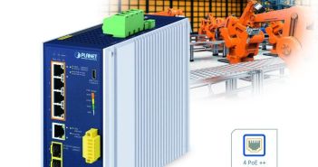 Industrieller Managebarer PoE++ Switch liefert bis 95W Portleistung (Foto: Spectra GmbH & Co. KG)