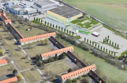 Spatenstich im Juni geplant, Inbetriebnahme des Versandlagers 2027 sicher NÖM AG baut vollautomatisches Versandlager mit Kardex Mlog (Foto: NÖM)