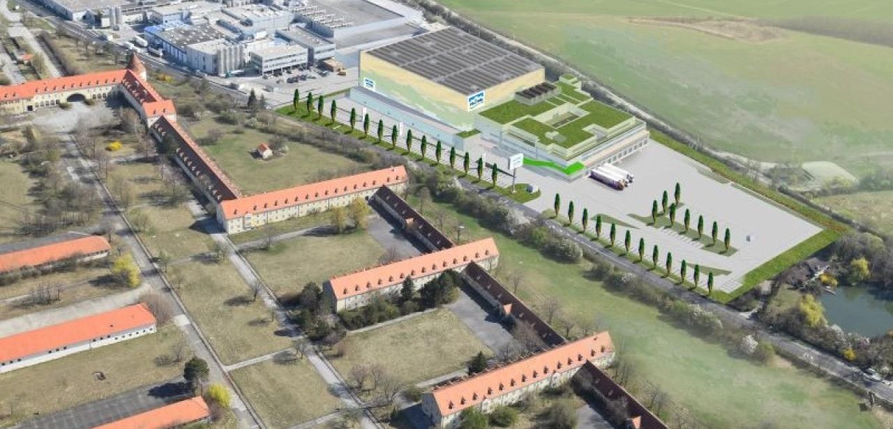 Spatenstich im Juni geplant, Inbetriebnahme des Versandlagers 2027 sicher NÖM AG baut vollautomatisches Versandlager mit Kardex Mlog (Foto: NÖM)